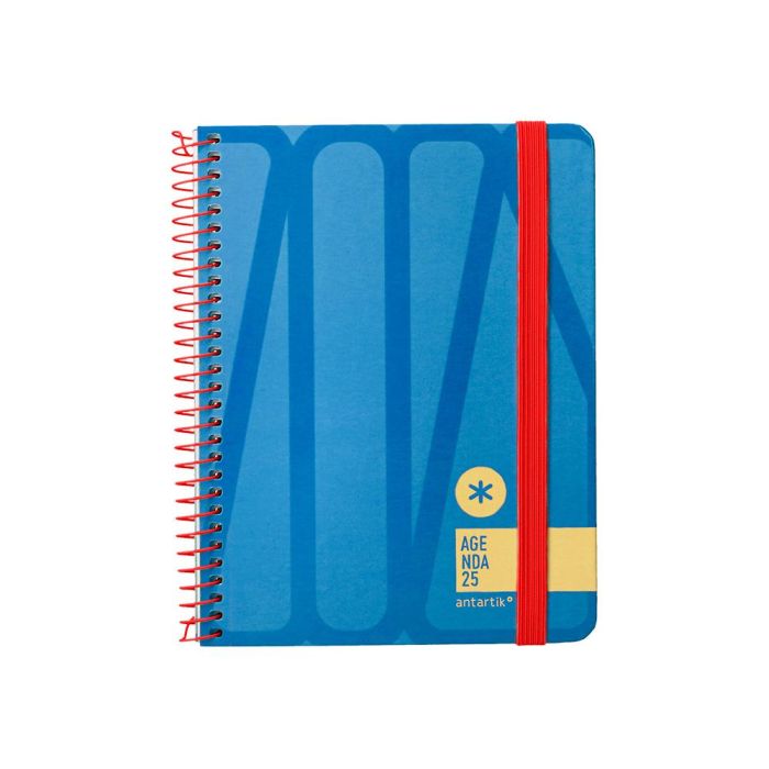 Agenda Espiral Antartik Bold A6 2025 Semana Vista Color Azul Papel 80 gr 1