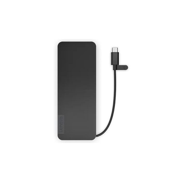 Lenovo USB-C Slim Travel Dock - Adaptador Portátil con Expansión de Puertos, Soporte para Pantallas de Alta Resolución y Carga Óptima 2 Lenovo USB-C Slim Travel Dock - Adaptador Portátil con Expansión de Puertos, Soporte para Pantallas de Alta Resolución y Carga Óptima 2