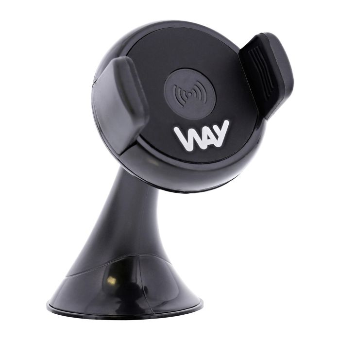 TNB WAY - Cargador de coche de inducción de 10W, soportes 2 en 1 + cable micro USB integrado - Negro