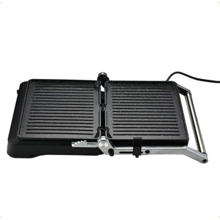 Little Balance 8734 Parrilla para Carne con 2000 W de Potencia y 6 Posiciones de Temperatura, Color Aluminio y Negro 1 Little Balance 8734 Parrilla para Carne con 2000 W de Potencia y 6 Posiciones de Temperatura, Color Aluminio y Negro 1