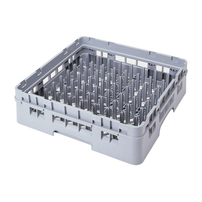 CAMBRO - PR500-151 - Cesta de lavado de tamaño completo con espigas con 1 Ext. - 50 x 50 x 14,3 cm - Gris claro