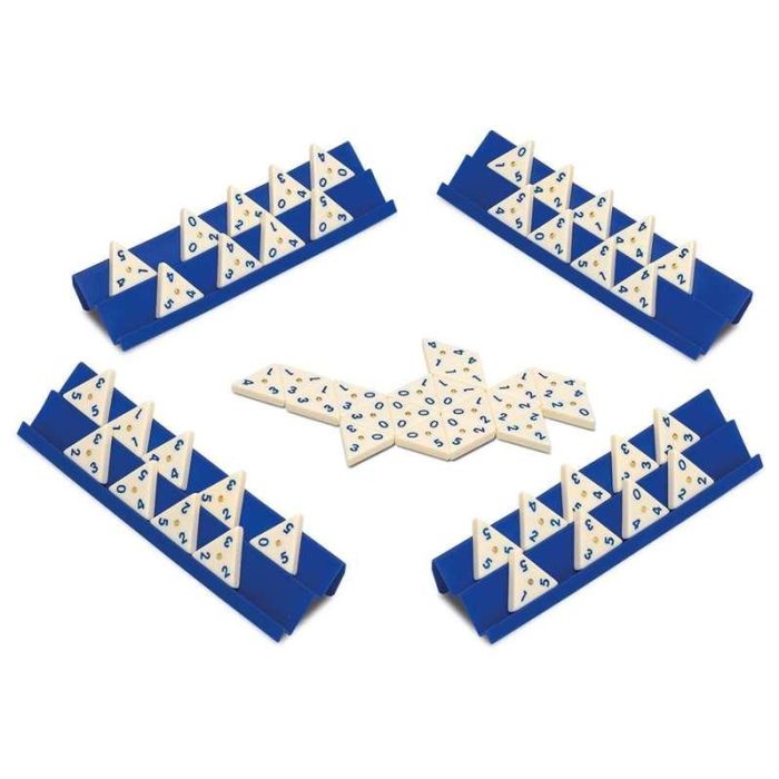 Juego domino triangular en caja de metal 27x27x5,7 cm 1 Juego domino triangular en caja de metal 27x27x5,7 cm 1