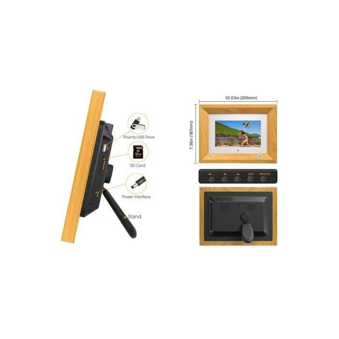Marco Digital Kodak RDPF700BU/ Pantalla 7"/ Marrón 2 Marco Digital Kodak RDPF700BU/ Pantalla 7"/ Marrón 2