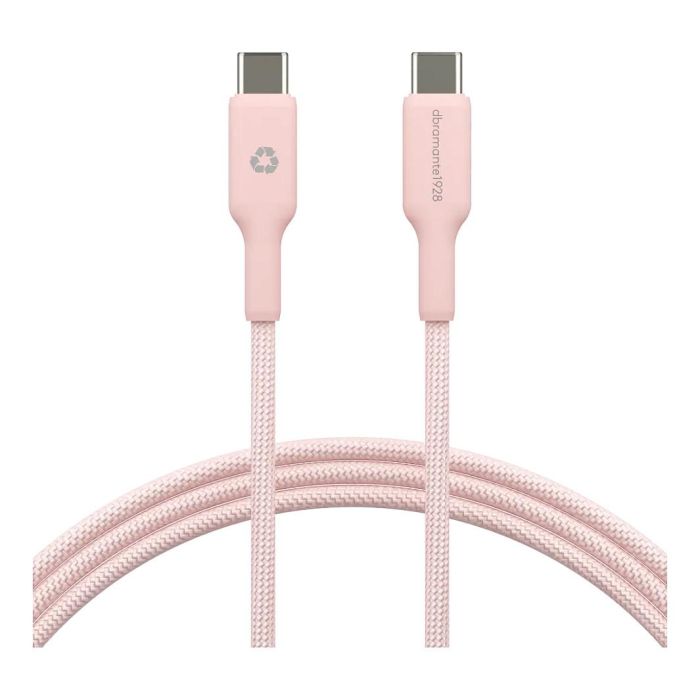 dbramante1928 re-charge CB20CCPI7206 - Cable USB-C a USB-C 1.5 m, Macho a Macho, 60W, Carga Rápida, Trenzado, Rosa 1 dbramante1928 re-charge CB20CCPI7206 - Cable USB-C a USB-C 1.5 m, Macho a Macho, 60W, Carga Rápida, Trenzado, Rosa 1