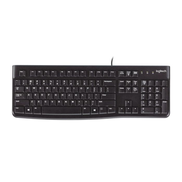 Logitech K120 Teclado para Negocio USB, Resistente a Derrames, Teclas Silenciosas de Perfil Bajo, Teclado Numérico Plug & Play 0 Logitech K120 Teclado para Negocio USB, Resistente a Derrames, Teclas Silenciosas de Perfil Bajo, Teclado Numérico Plug & Play 0