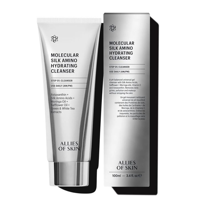 ALLIES OF SKIN Limpiador Hidratante Facial Molecular Silk Amino Mujer 100 ml