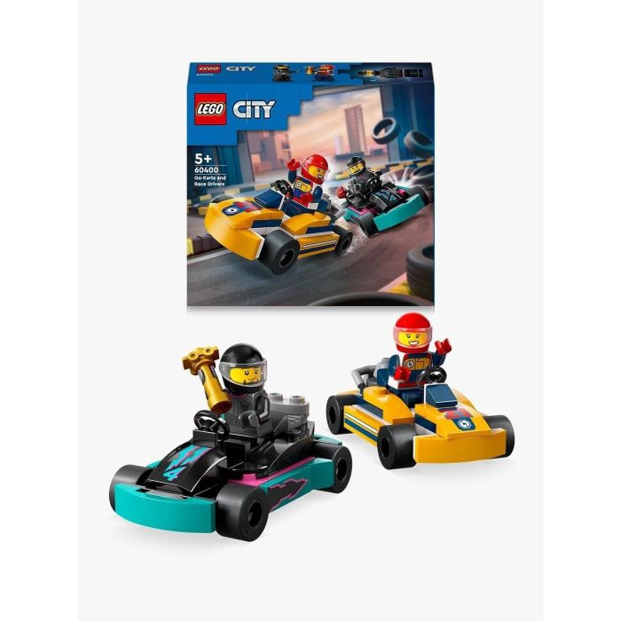 LEGO 60400 City Karts y Pilotos de Carreras, Juego de Construcción de Vehículos con 2 Minifiguras, Juguete para Niños y Niñas +4 Años 2 LEGO 60400 City Karts y Pilotos de Carreras, Juego de Construcción de Vehículos con 2 Minifiguras, Juguete para Niños y Niñas +4 Años 2