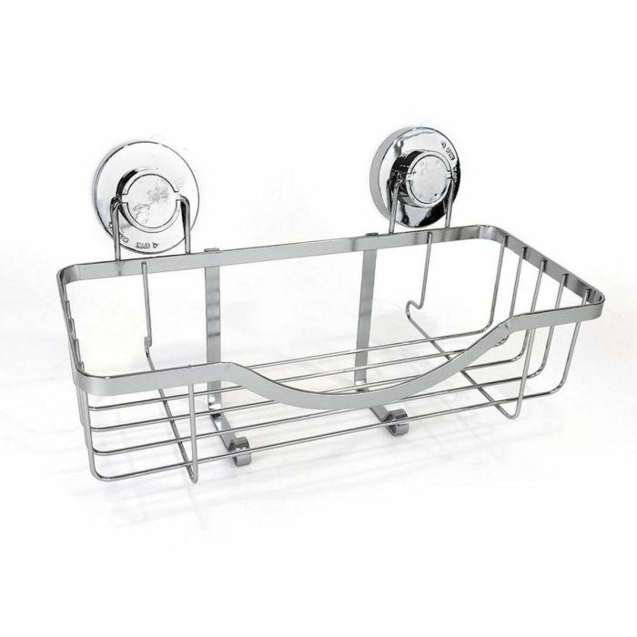 Soporte Organizador para Bañera Confortime Chromed Aluminio Plateado 30 x 13,5 x 15 cm (6 Unidades) 1