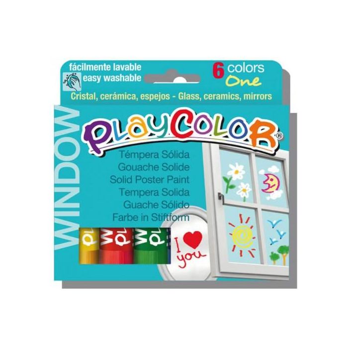 Estuche Window One 6 Colores Surtidos Playcolor 02001