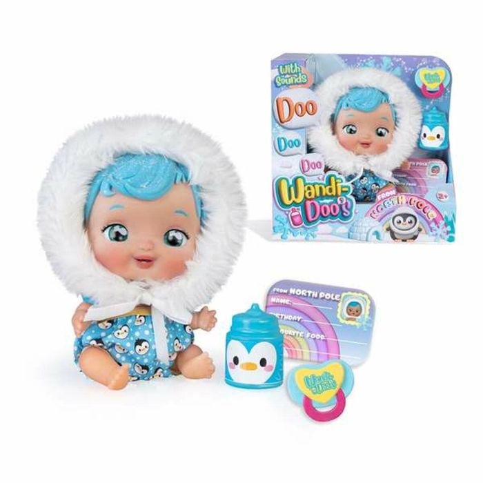 Muñeco wandi-doo eskimo 20 cm ¡habla mediante el lenguaje universal de los bebes! incluye biberón y chupete 1 Muñeco wandi-doo eskimo 20 cm ¡habla mediante el lenguaje universal de los bebes! incluye biberón y chupete 1