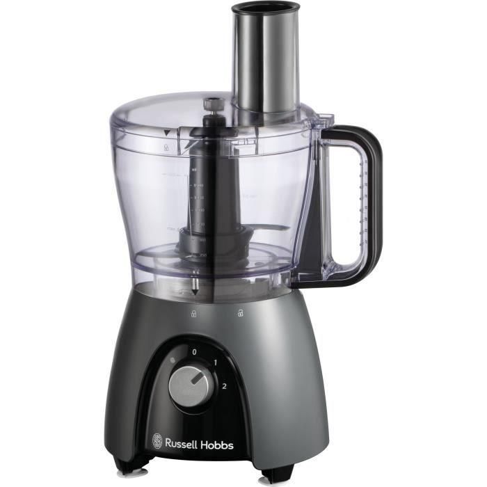 Procesador de alimentos - RUSSEL HOBBS - Desire Matte Charcoal - 600 W - 2 velocidades + pulso - Negro 1