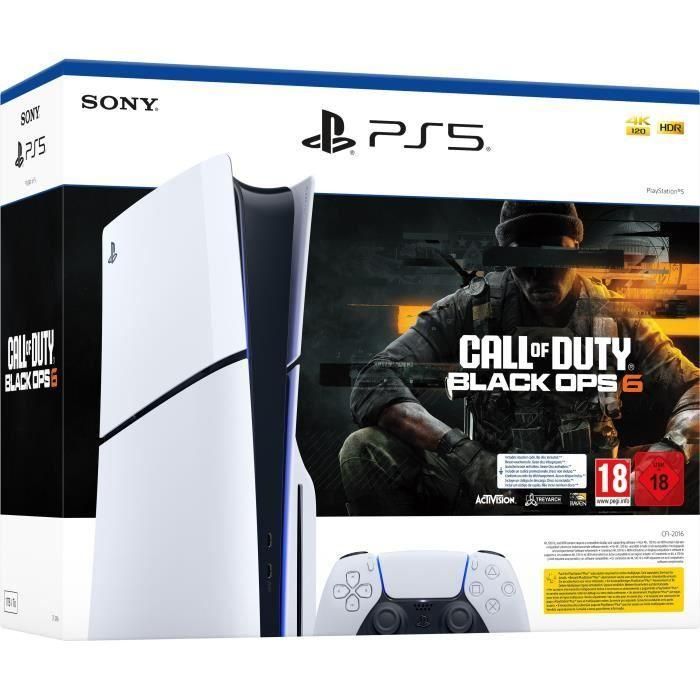 Pack estándar de PS5: consola PlayStation 5 (modelo Slim) + Call of Duty: Black Ops 6 (código en la caja) 0 Pack estándar de PS5: consola PlayStation 5 (modelo Slim) + Call of Duty: Black Ops 6 (código en la caja) 0