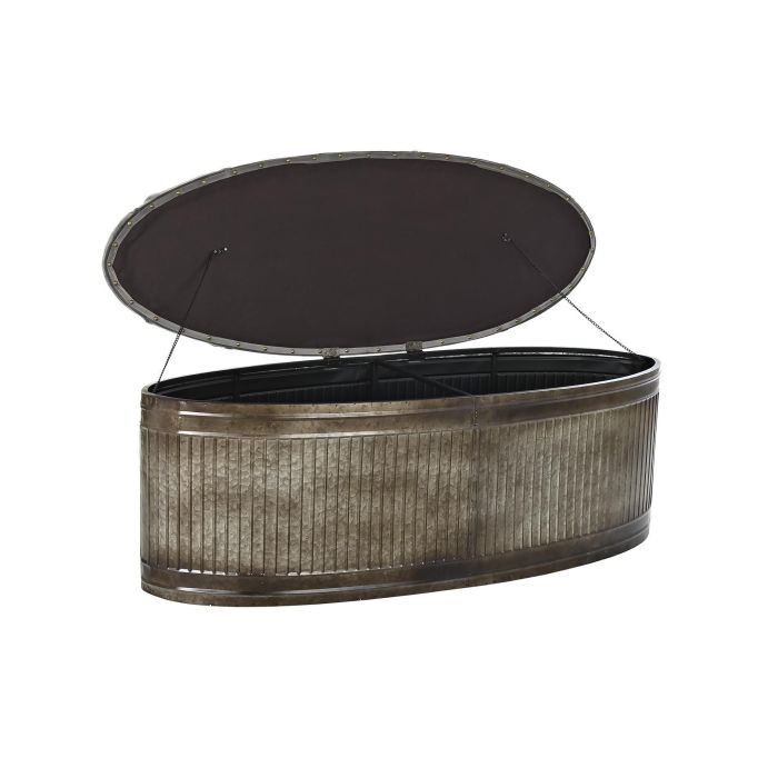 DKD Home Decor Descalzadora Loft Gris Metal Poliester 42 x 47 x 117 cm 4