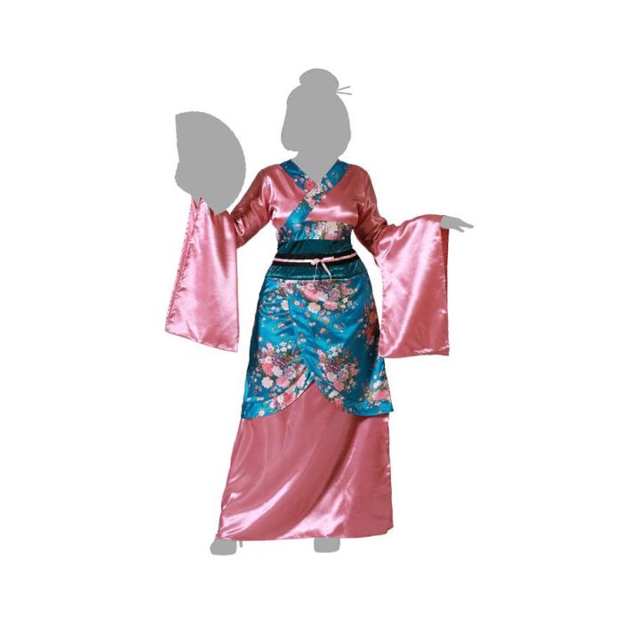 Disfraz China Kimono Rosa Mujer Adulto XXL 4 Disfraz China Kimono Rosa Mujer Adulto XXL 4