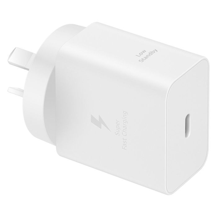 Samsung Cargador Rápido 45W EP-T4511 con Cable USB-C Blanco Super Fast Charging 2.0 9 Samsung Cargador Rápido 45W EP-T4511 con Cable USB-C Blanco Super Fast Charging 2.0 9