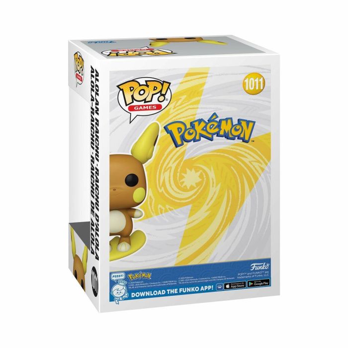 Funko Figura POP Pokemon Alolan Raichu de Vinilo de 9cm 9 Funko Figura POP Pokemon Alolan Raichu de Vinilo de 9cm 9