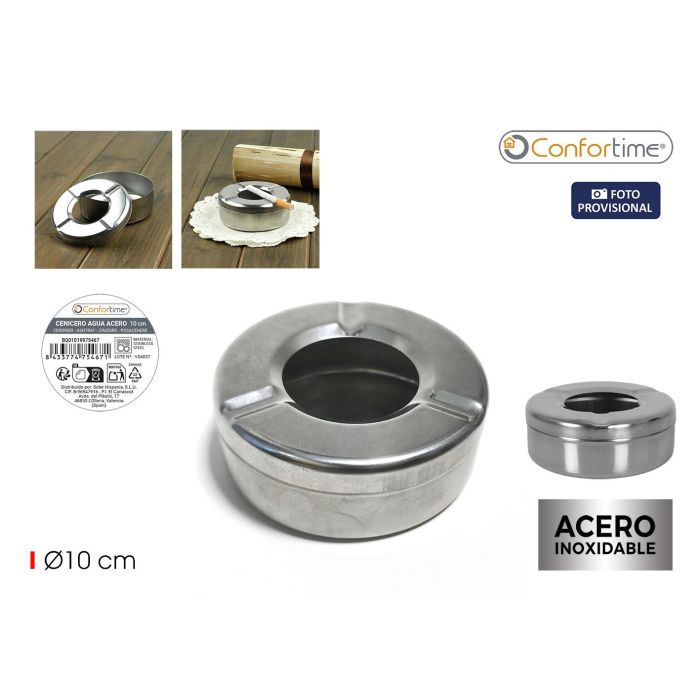 Cenicero de acero con agua 10 cm - Inde (24 Unidades) Cenicero de acero con agua 10 cm - Inde (24 Unidades)