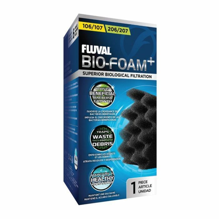 Fluval 106 206 Espuma Densa y Porosa de Recambio Original para Filtro - Filtración Orgánica y Mecánica Esencial para Acuarios Saludables