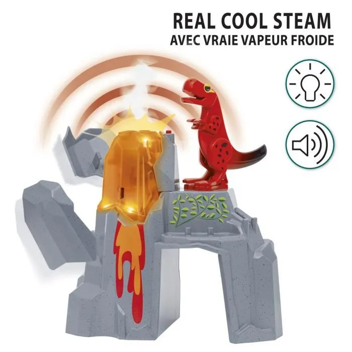 Brio Volcán en erupción de dinosaurios RAV7312350360929 - Accesorio de circuito de tren de madera, acción de juego sin batería/imán, edades 3+ 5
