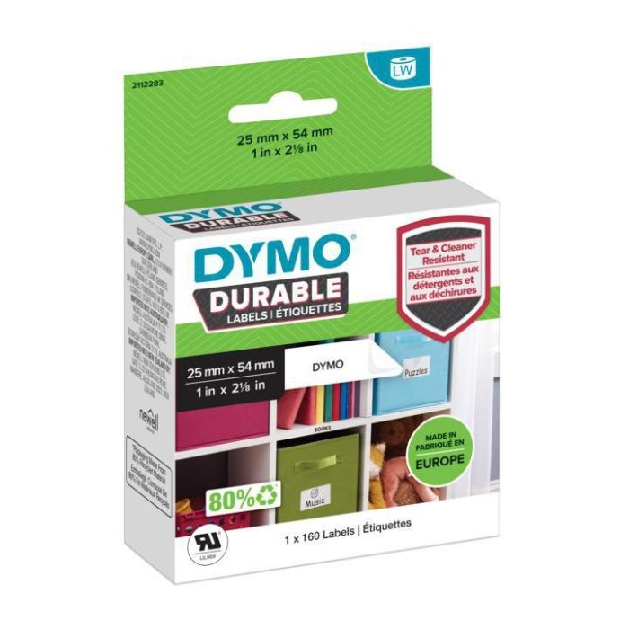 Dymo Cinta Adhesiva Durable Labelwriter Labels 25x54 mm Sustituye A 1976411 Dymo Cinta Adhesiva Durable Labelwriter Labels 25x54 mm Sustituye A 1976411