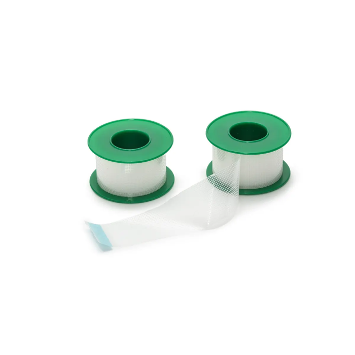 Covetrus Adhesivo Transparente 5 cm x 5M, 6 Unidades - Cinta de Poliacrilato para Piel, Transpirable y Perforada