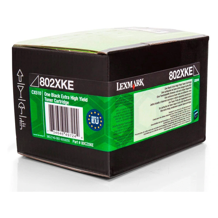 Lexmark 80C2XKE Tóner Negro Pro CX510 8000 Páginas Alto Rendimiento 1 Lexmark 80C2XKE Tóner Negro Pro CX510 8000 Páginas Alto Rendimiento 1
