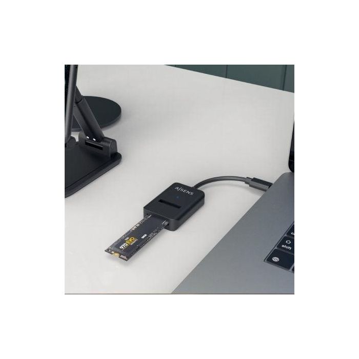 AISENS - USB-C DOCK M.2 (NGFF) ASUC-M2D011-BK SATA/NVME A USB3.1 GEN2, NEGRA 4 AISENS - USB-C DOCK M.2 (NGFF) ASUC-M2D011-BK SATA/NVME A USB3.1 GEN2, NEGRA 4