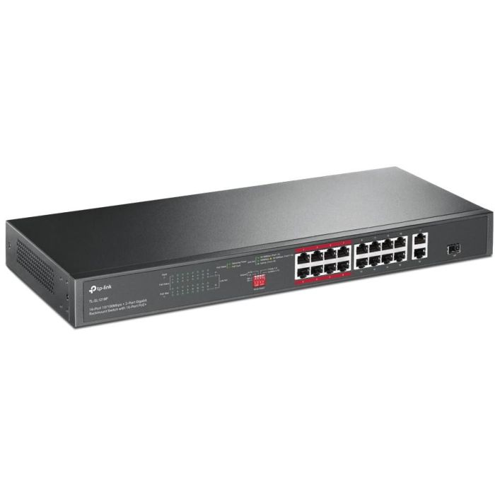 TP-Link TL-SL1218P - Switch Gigabit PoE de 16 Puertos 1