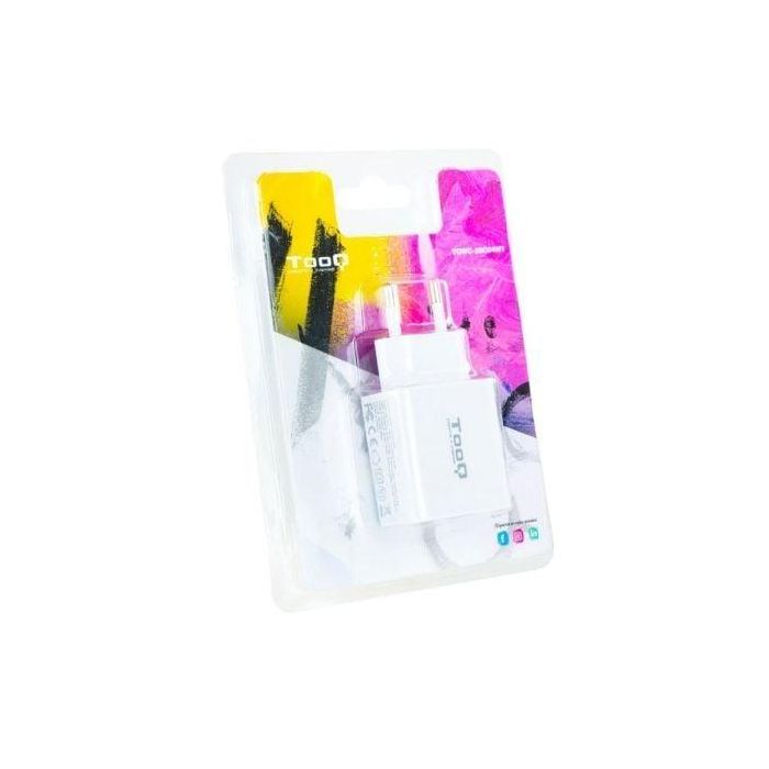 Cargador de Pared TooQ TQWC-2SC04WT/ 1xUSB Tipo-C/ 1xUSB/ 20W 4 Cargador de Pared TooQ TQWC-2SC04WT/ 1xUSB Tipo-C/ 1xUSB/ 20W 4