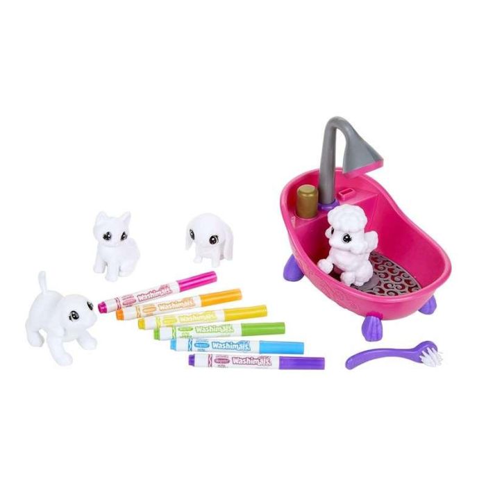 Crayola Bañera Washimals con 4 Mascotas Flocadas Decorables: Lava, Personaliza y Recrea. Juego Creativo +3 Años (32,5x11,5x24 cm) 13 Crayola Bañera Washimals con 4 Mascotas Flocadas Decorables: Lava, Personaliza y Recrea. Juego Creativo +3 Años (32,5x11,5x24 cm) 13