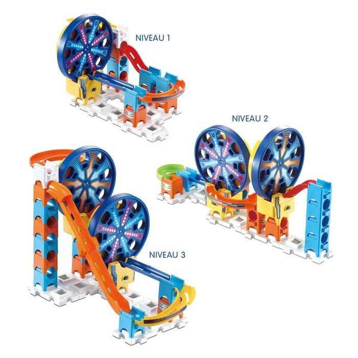 Set de Canicas Vtech Marble Rush - Expansion Kit Electronic - Fun Fair Set Circuito 26 Piezas Pista con Rampas + 4 Años 1