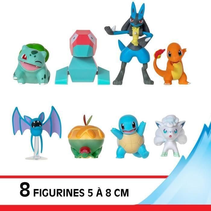 Pack 8 Figuras Pokémon - BANDAI - JW3063 - Multicolor - Pokémon Battle 2