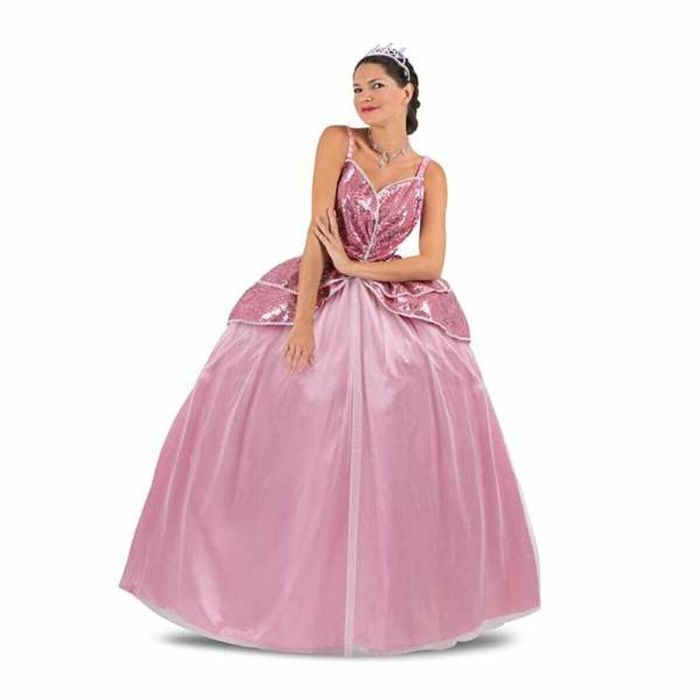 Disfraz princesa rosa tiara, vestido y enagua talla l 5