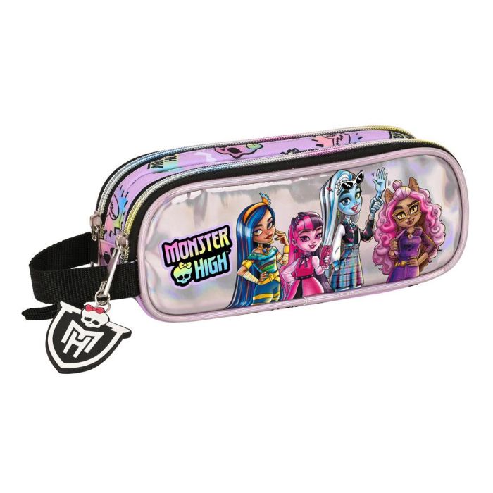 Portatodo Doble Monster High Best boos Lila 21 x 8 x 6 cm