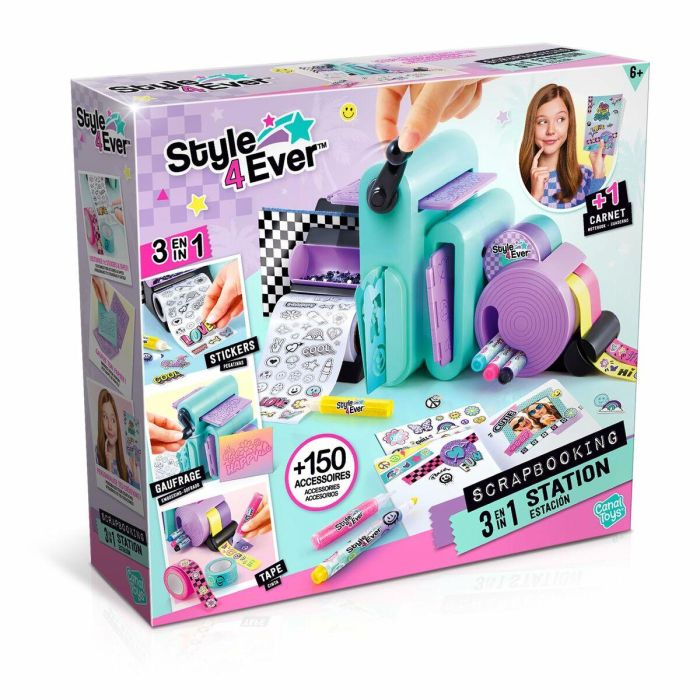 Canal Toys Estudio de Scrapbooking 3 en 1 con más de 150 accesorios para personalizar libreta, cartas y decoración habitación - Edad 3+ años 1 Canal Toys Estudio de Scrapbooking 3 en 1 con más de 150 accesorios para personalizar libreta, cartas y decoración habitación - Edad 3+ años 1