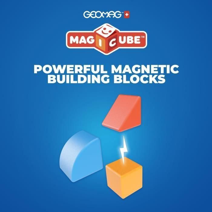 Bloques magnéticos - GEOMAG - Bloques y tarjetas Magicube - 16 piezas - Educativo - Plástico reciclado 2 Bloques magnéticos - GEOMAG - Bloques y tarjetas Magicube - 16 piezas - Educativo - Plástico reciclado 2