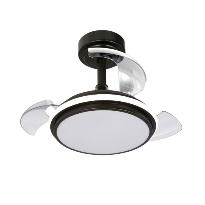 Ventilador de techo led 3cct aspas retráctiles antila mini XS 35 W 3000 lm negro 0 Ventilador de techo led 3cct aspas retráctiles antila mini XS 35 W 3000 lm negro 0