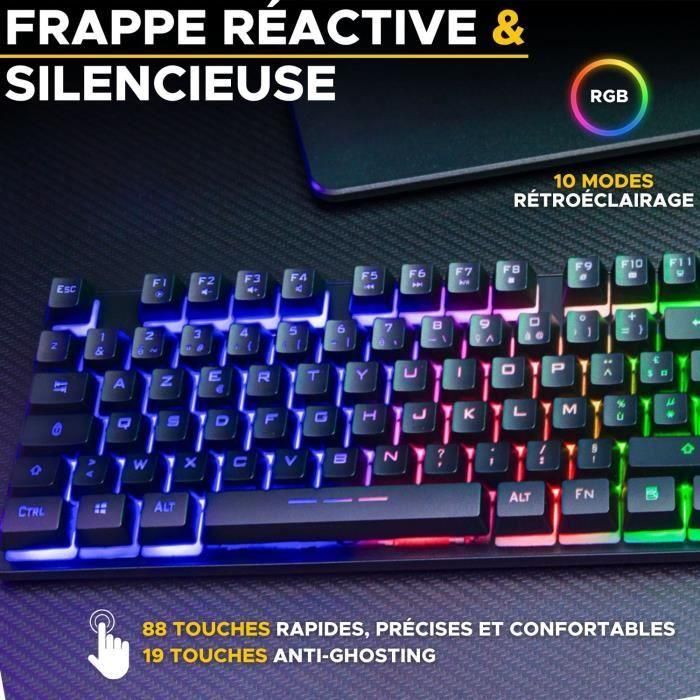 Teclado para juegos - The G-Lab - KEYZ CESIUM TKL WIRELESS - inalámbrico - azerty - Negro 4 Teclado para juegos - The G-Lab - KEYZ CESIUM TKL WIRELESS - inalámbrico - azerty - Negro 4