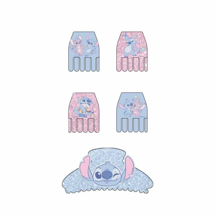 Cerdá Clips de Pelo Stitch para Niñas, Accesorios Infantiles, Set de 5 Piezas, Color Azul, Edad Mínima Recomendada 3 Años 5 Cerdá Clips de Pelo Stitch para Niñas, Accesorios Infantiles, Set de 5 Piezas, Color Azul, Edad Mínima Recomendada 3 Años 5