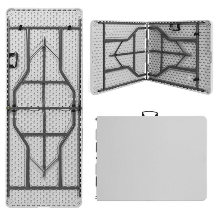 Mesa Plegable Catering Blanco 180 x 70 x 74 cm 3 Mesa Plegable Catering Blanco 180 x 70 x 74 cm 3