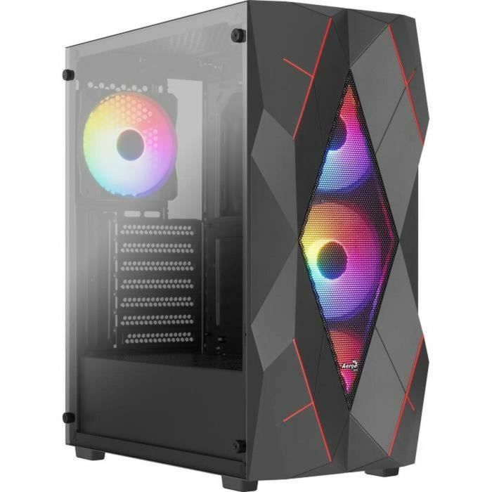 Caja para PC - AEROCOOL - Volcan G v1 (Negro) - Torre media - Formato ATX - Sin fuente de alimentación