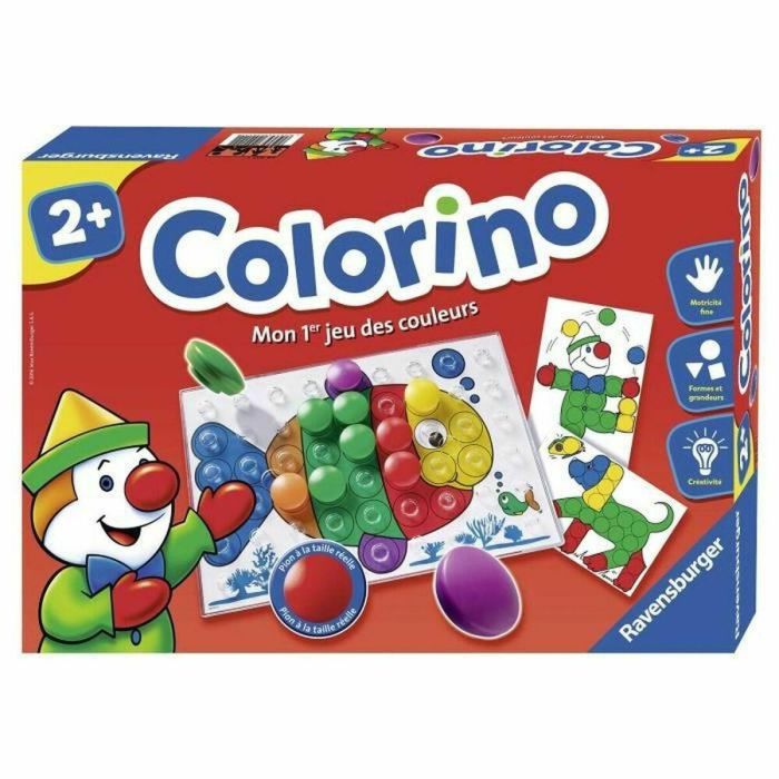 Ravensburger Colorino Juego Educativo para Niños Pequeños: Aprende 6 Colores Básicos con Grandes Peones (+2 Años)