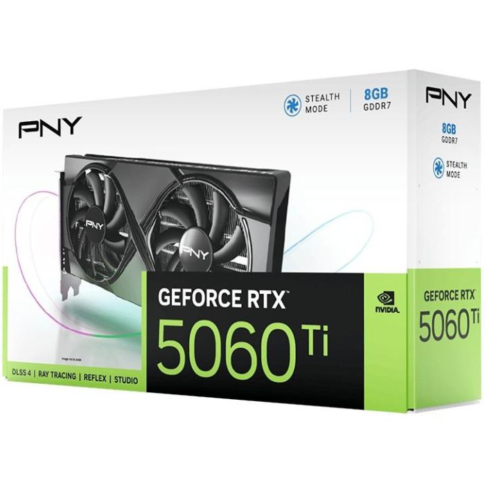 PNY GeForce RTX 5060 Ti Tarjeta Gráfica Gaming 8GB GDDR7 Blackwell | PCIe 5.0 | OC | Doble Ventilador 8 PNY GeForce RTX 5060 Ti Tarjeta Gráfica Gaming 8GB GDDR7 Blackwell | PCIe 5.0 | OC | Doble Ventilador 8