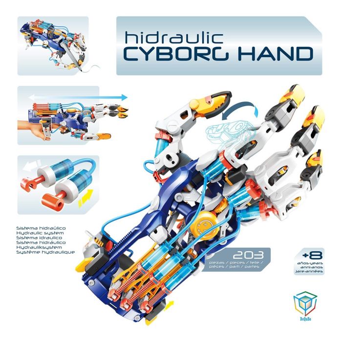 DEQUBE Mano Cyborg Hidráulica, simula movimientos mano humana, energía hidráulica, sin electricidad, agarre preciso, +8 años 3 DEQUBE Mano Cyborg Hidráulica, simula movimientos mano humana, energía hidráulica, sin electricidad, agarre preciso, +8 años 3