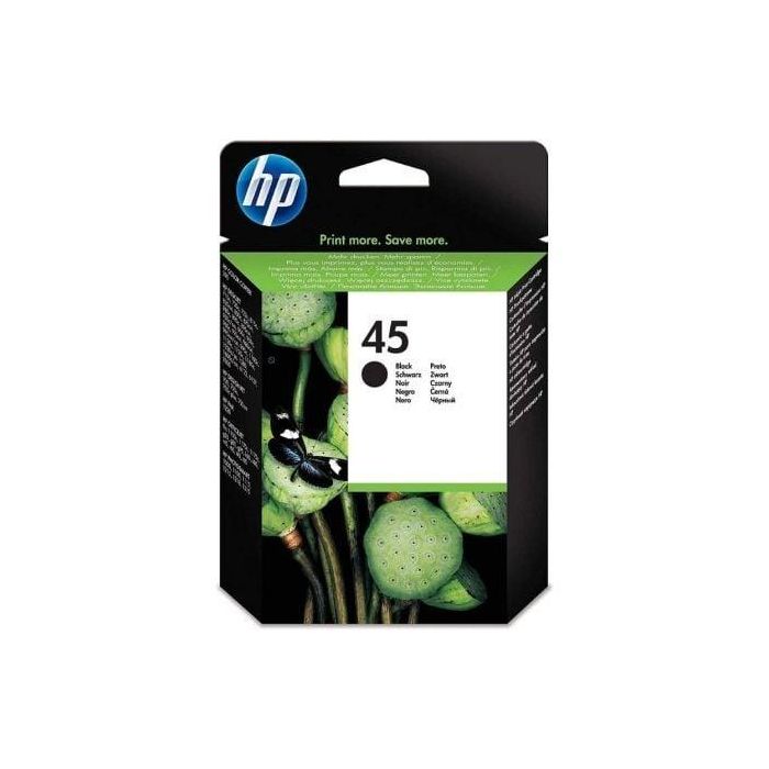 HP Cartucho de Tinta 45 Negro 51645Ae - Compatible con DeskJet, Officejet, Photosmart - 42 ml