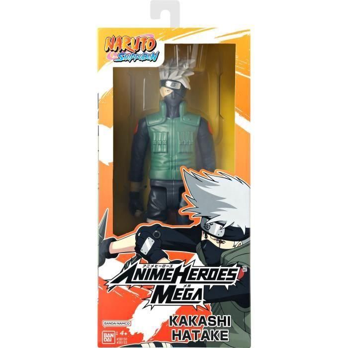 Bandai BAN3296580381531 Figura Articulada Anime Heroes Naruto Shippuden Kakashi Hatake Mega 30 cm 1