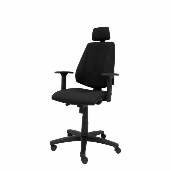 Silla de Oficina con Cabecero Montalvos P&C LI840CB Negro 2 Silla de Oficina con Cabecero Montalvos P&C LI840CB Negro 2
