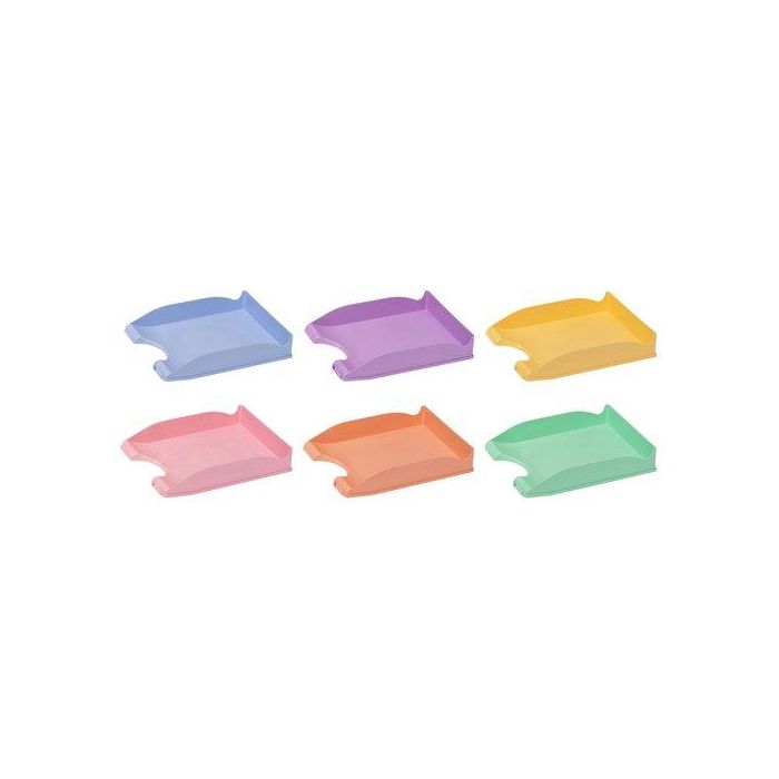 Bandeja Sobremesa Faibo Colores Pastel Surtidas Pack De 10