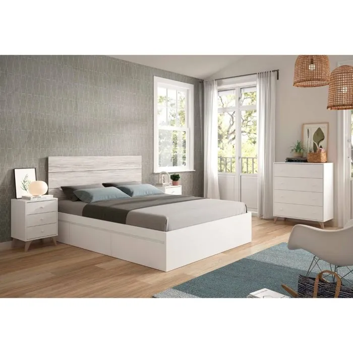 Calicosy HAB8423490266329 Cómoda Sweet de 4 Cajones Blanca 95 x 77,5 x 40 cm 3 Calicosy HAB8423490266329 Cómoda Sweet de 4 Cajones Blanca 95 x 77,5 x 40 cm 3