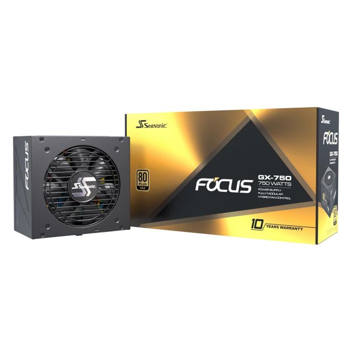 Seasonic FOCUS GX-750 ATX 3.1 Fuente de Alimentación 750W 80+ Gold Modular Seasonic FOCUS GX-750 ATX 3.1 Fuente de Alimentación 750W 80+ Gold Modular